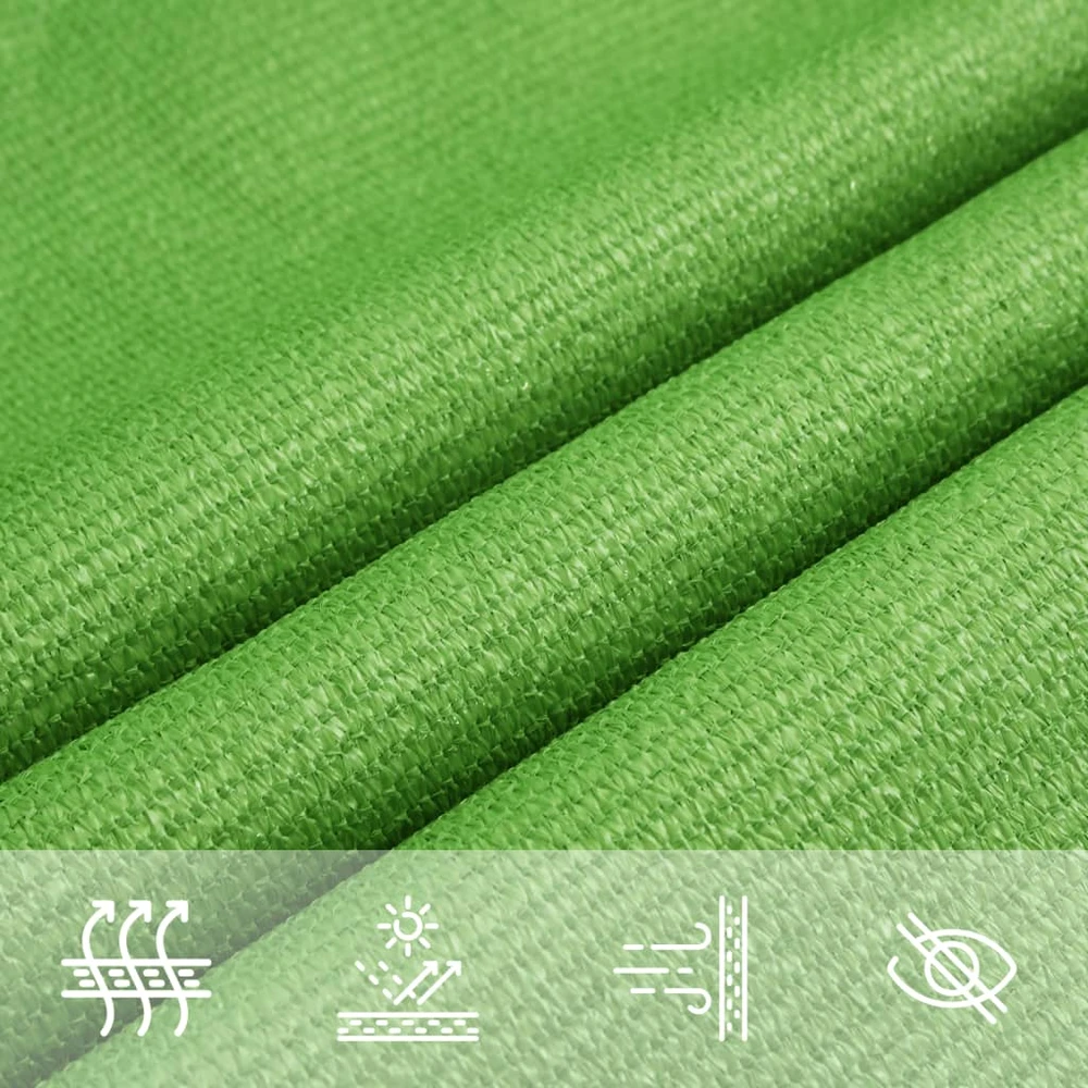 Uždanga nuo saulės, šviesiai žalia, 3x4m, HDPE, 160g/m²