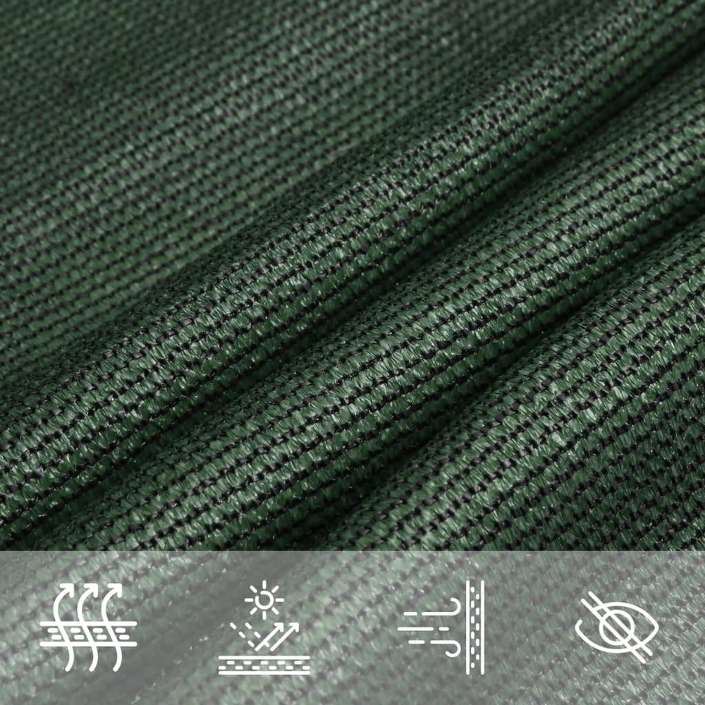 Uždanga nuo saulės, tamsiai žalia, 2,5x2,5m, HDPE, 160g/m²