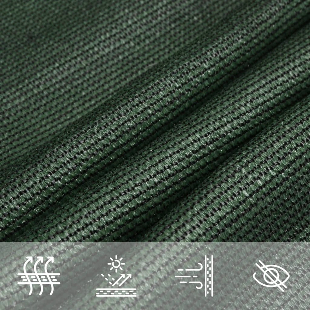 Uždanga nuo saulės, tamsiai žalia, 3,5x3,5x4,9m, HDPE, 160g/m²