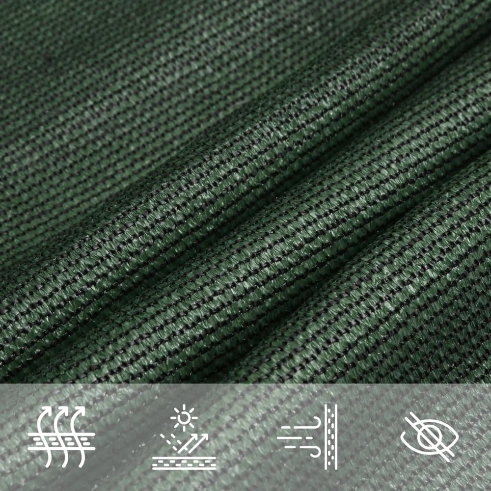 Uždanga nuo saulės, tamsiai žalia, 4,5x4,5x4,5m, HDPE, 160g/m²