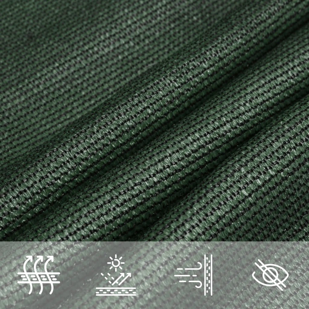 Uždanga nuo saulės, tamsiai žalios spalvos, 3x4m, HDPE, 160g/m²