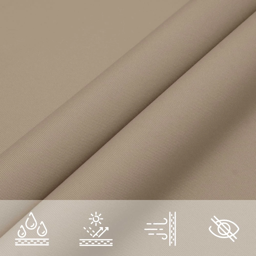 Uždanga nuo saulės, taupe, 3x4m, oksfordo audinys, stačiakampė