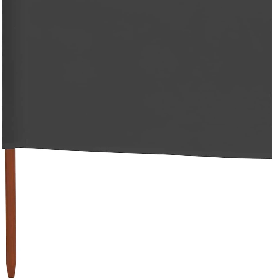 Uždanga nuo vėjo, 5 plokštės, antracito, 600x160cm, audinys