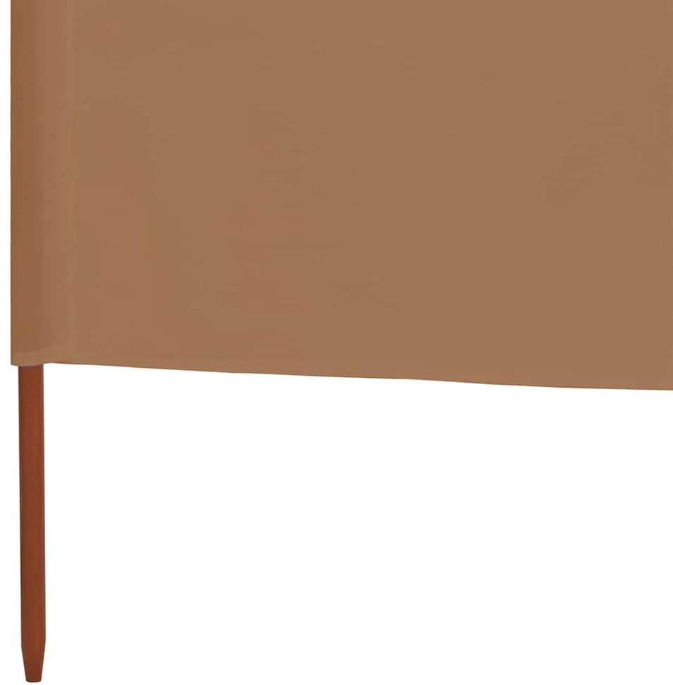 Uždanga nuo vėjo, 5 plokštės, taupe spalvos, 600x80cm, audinys
