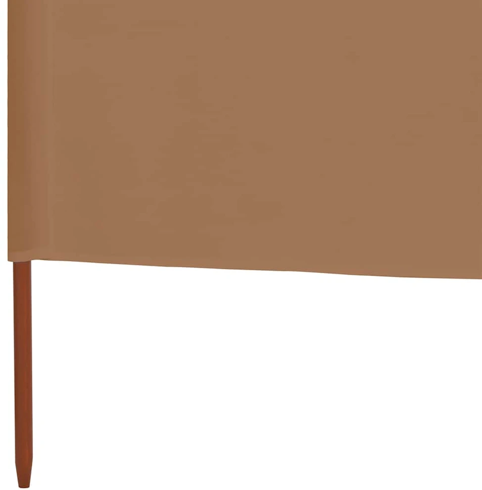 Uždanga nuo vėjo, 9 plokštės, taupe, 1200x120cm, audinys