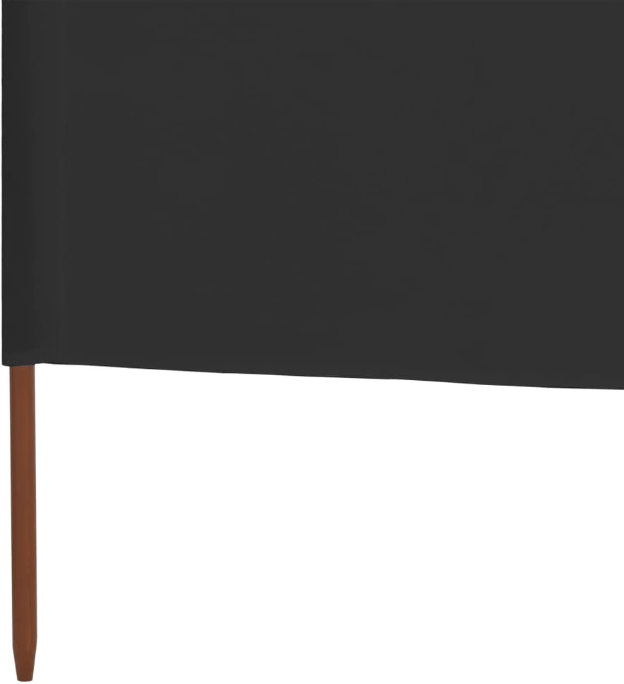 Uždanga nuo vėjo, antracito, 400x160cm, audinys, 3 plokštės