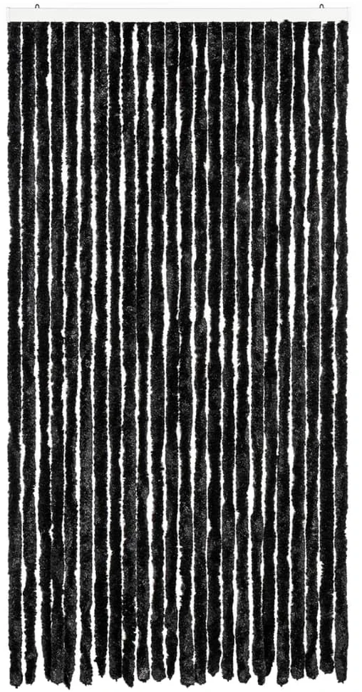 Užuolaida nuo musių, antracito spalvos, 100x230cm, šenilis