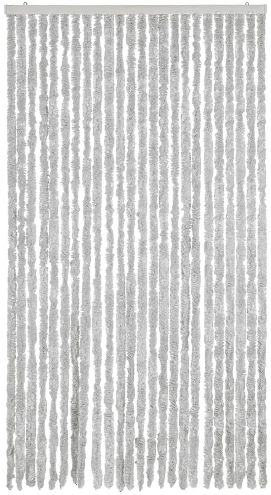 Užuolaida nuo musių, pilkos spalvos, 100x220cm šenilis