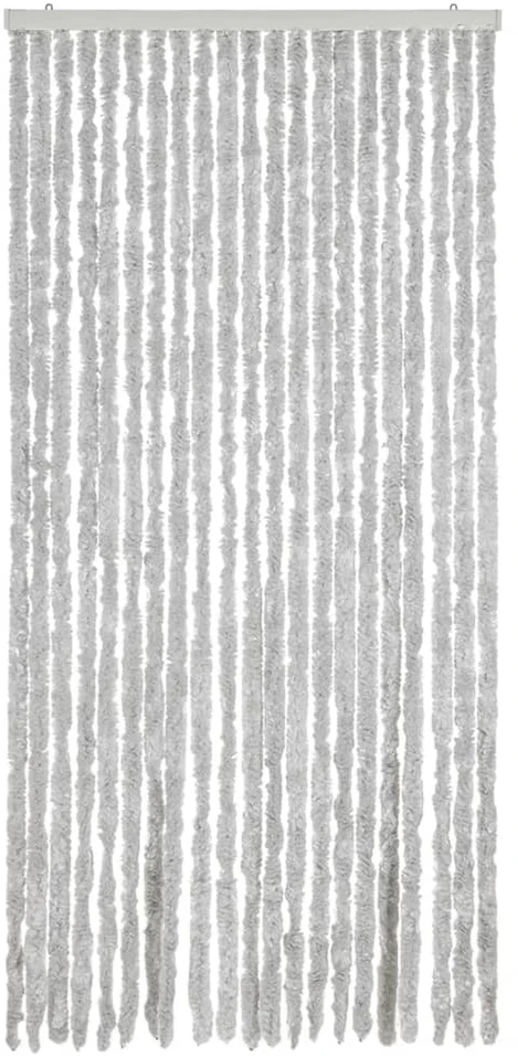 Užuolaida nuo musių, pilkos spalvos, 90x220cm šenilis