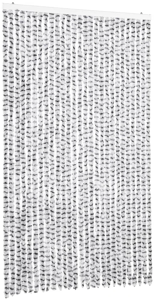 Užuolaida nuo musių, šviesiai/tamsiai pilka, 118x220cm, šenilis