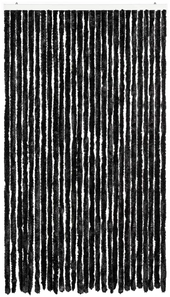 Užuolaida nuo vabzdžių, antracito spalvos, 118x220cm, šenilis