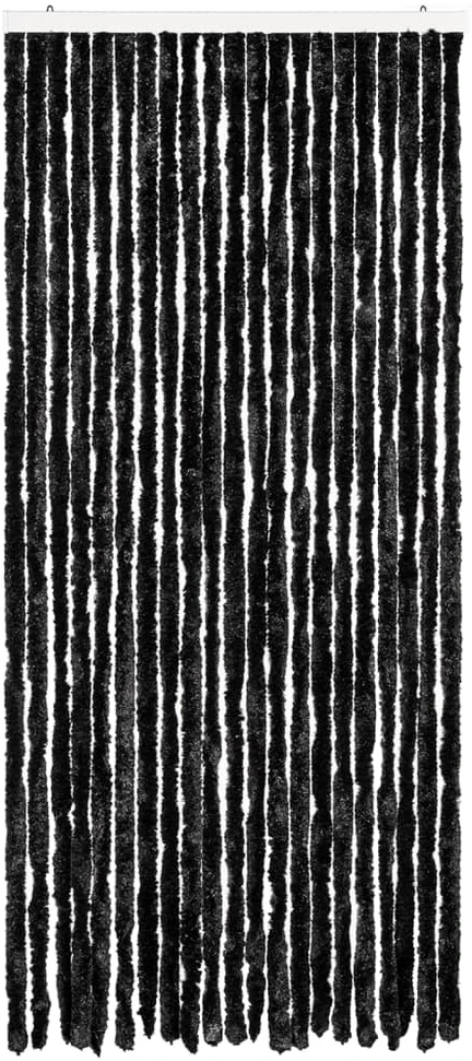 Užuolaida nuo vabzdžių, antracito spalvos, 90x200cm, šenilis