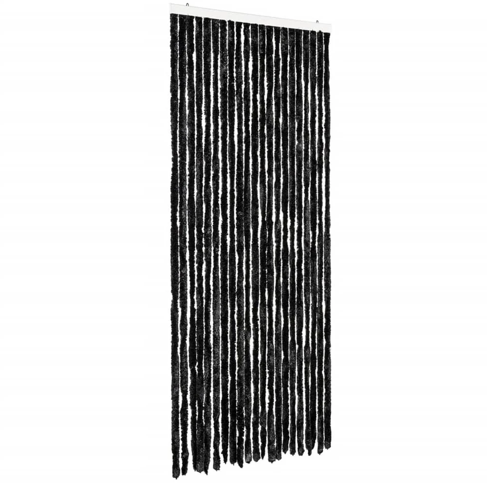 Užuolaida nuo vabzdžių, antracito spalvos, 90x200cm, šenilis