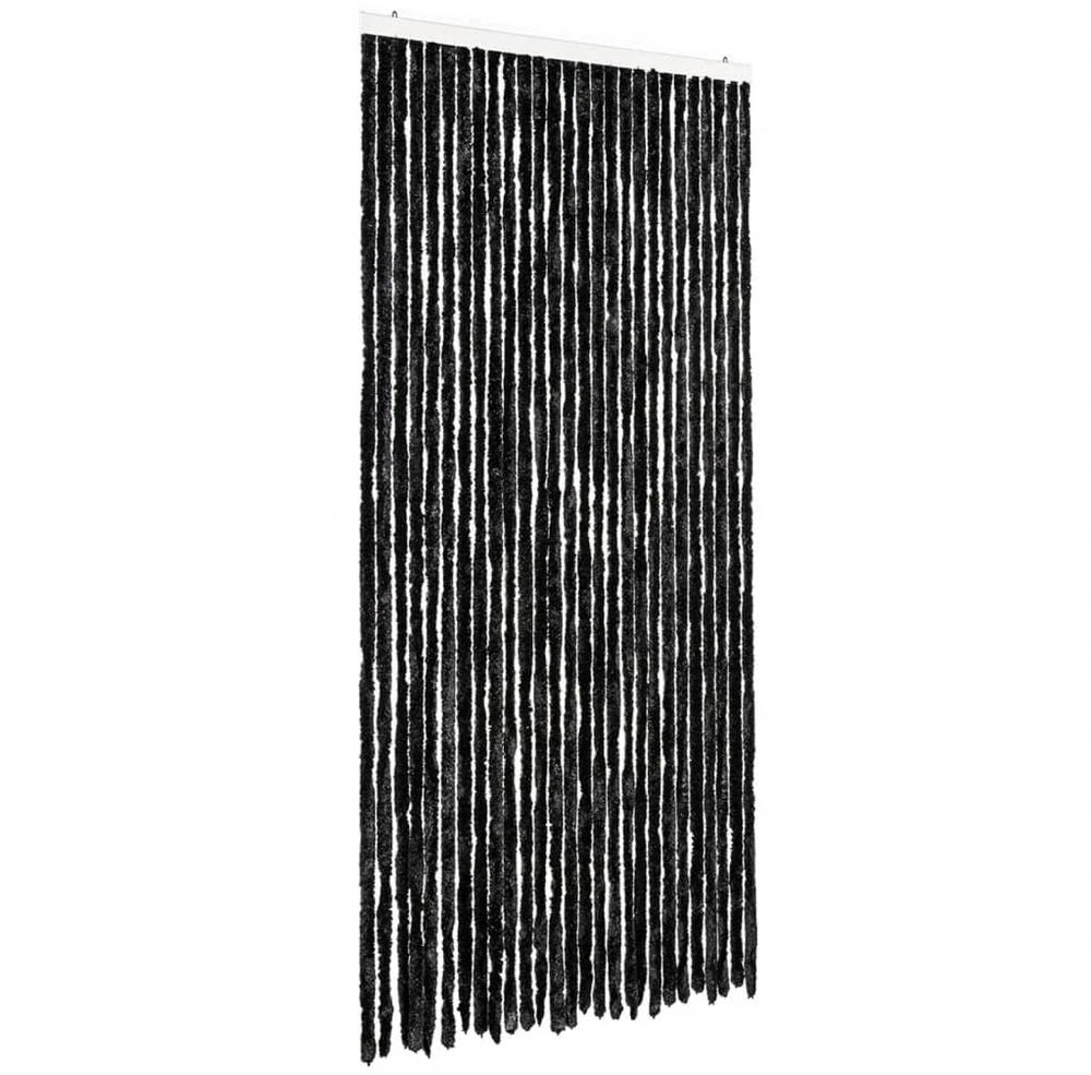 Užuolaida nuo vabzdžių, antracito spalvos, 118x220cm, šenilis
