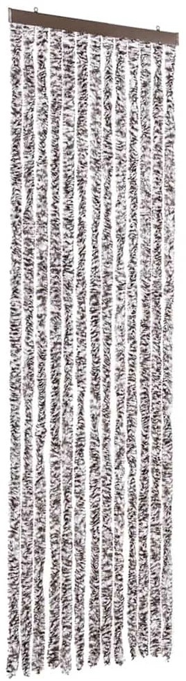 Užuolaida nuo vabzdžių, ruda ir smėlio, 56x200cm, šenilis