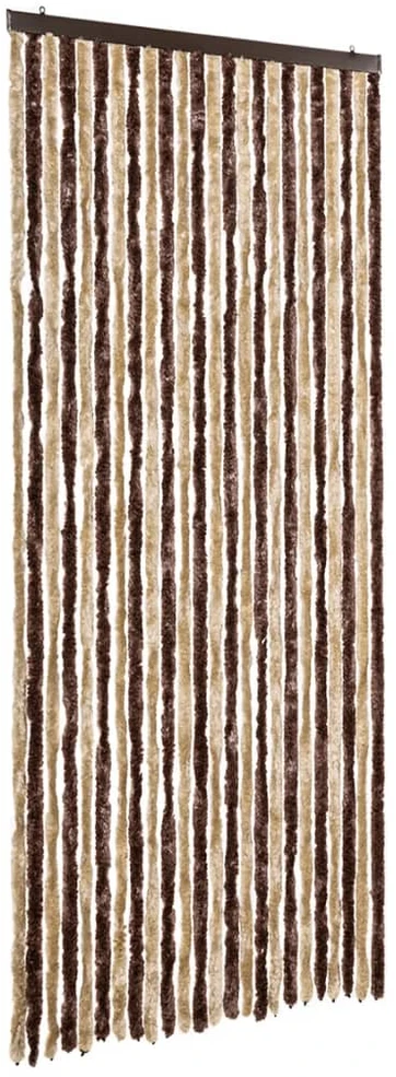 Užuolaida nuo vabzdžių, smėl. ir švies. rud. 100x220 cm šenilis