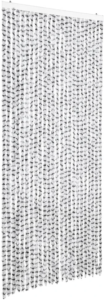 Užuolaida nuo vabzdžių, šviesi/tamsi pilka, 100x220cm, šenilis