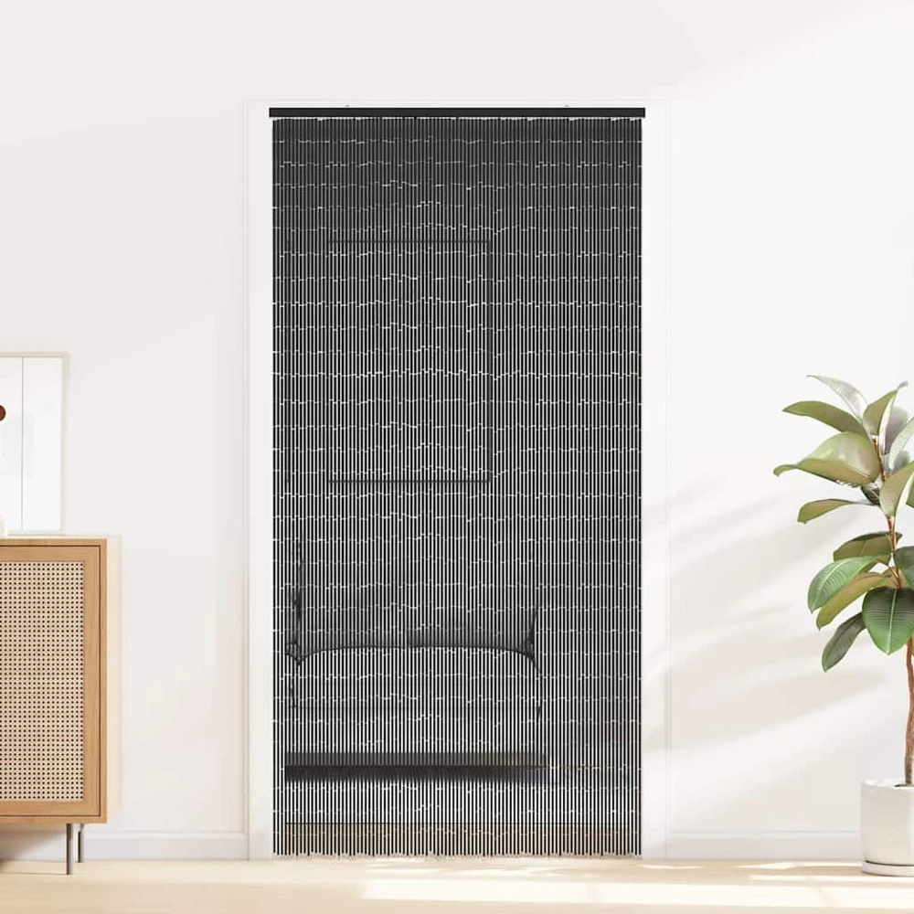 Chomik Vabzdžių durų užuolaidos, tamsiai pilkas, 100x220cm, bambukas