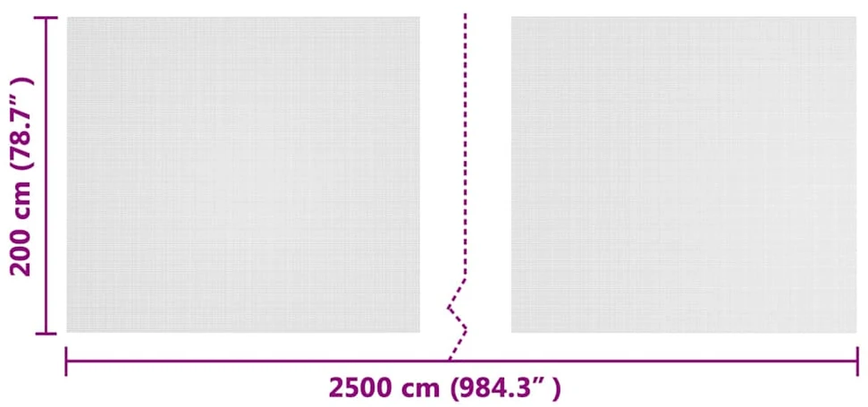 Vabzdžių tinklelis Balta 2 x 25 m Polietilenas