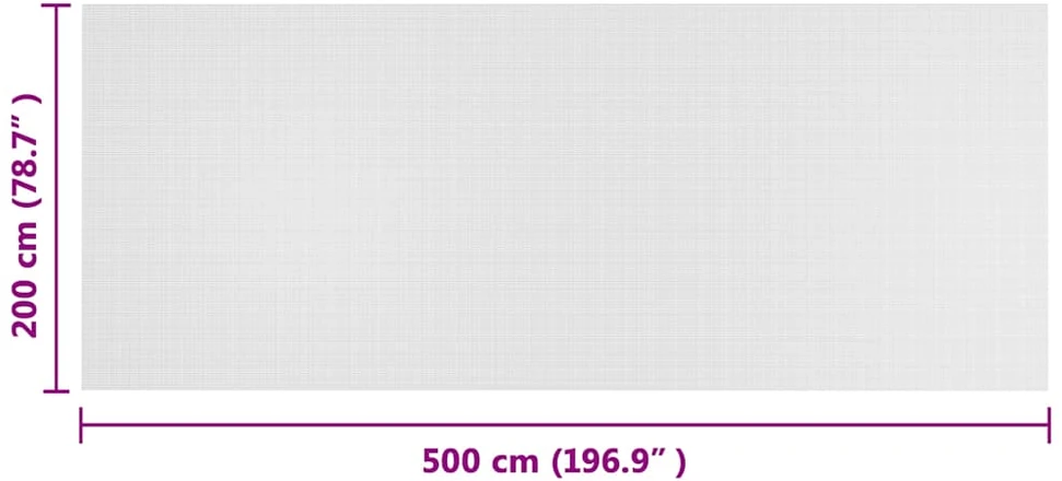 Vabzdžių tinklelis Balta 2 x 5 m Polietilenas