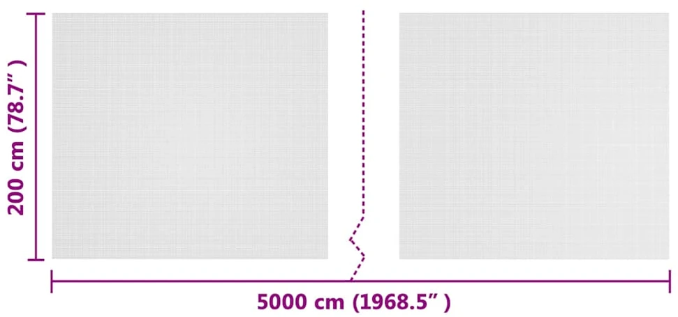 Vabzdžių tinklelis Balta 2 x 50 m Polietilenas