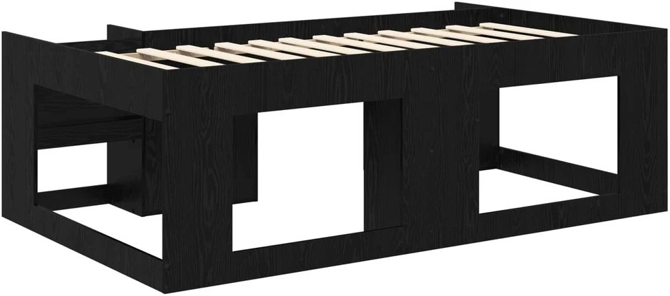 Vaikiška lova su saugykla Juodojo ąžuolo 80 x 200 cm