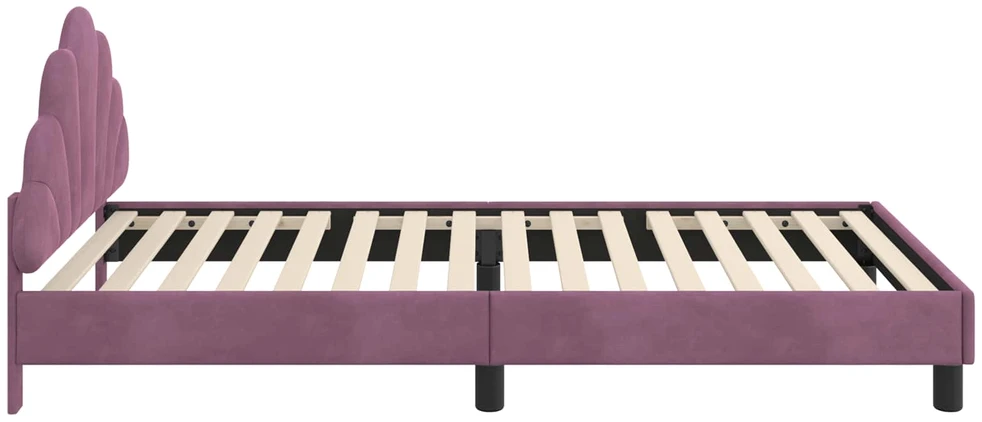 Lova Vaikiška lovos konstrukcija su galvūgaliu Violetinė 90 x 200 cm