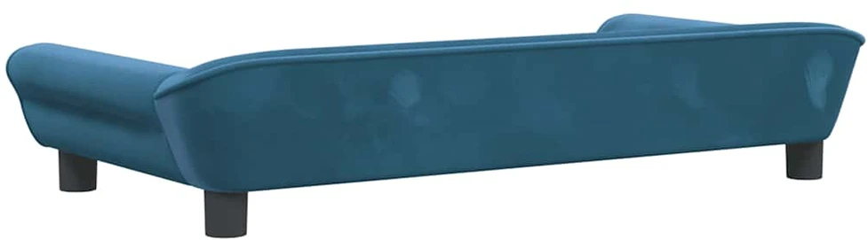 Vaikiška sofa, mėlynos spalvos, 100x50x26cm, aksomas