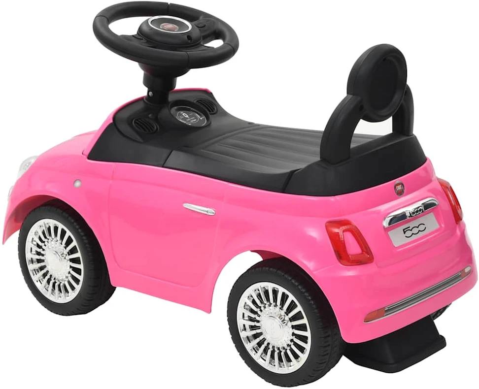 Vaikiškas automobilis Fiat 500, rožinis