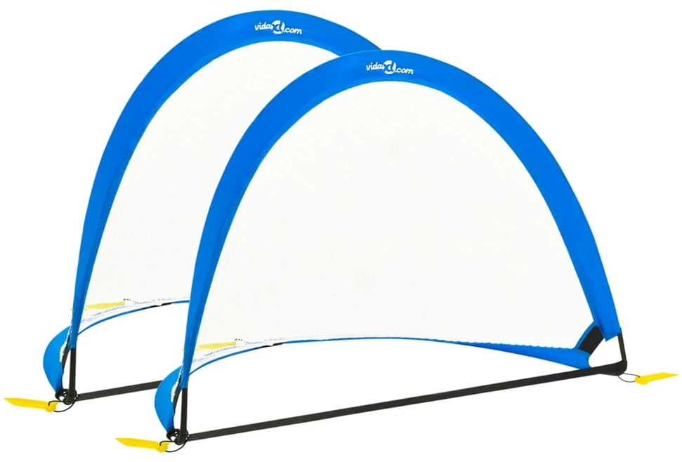 Vaikiški futbolo vartai, 2vnt., 119x82x84,5cm, su krepšiu