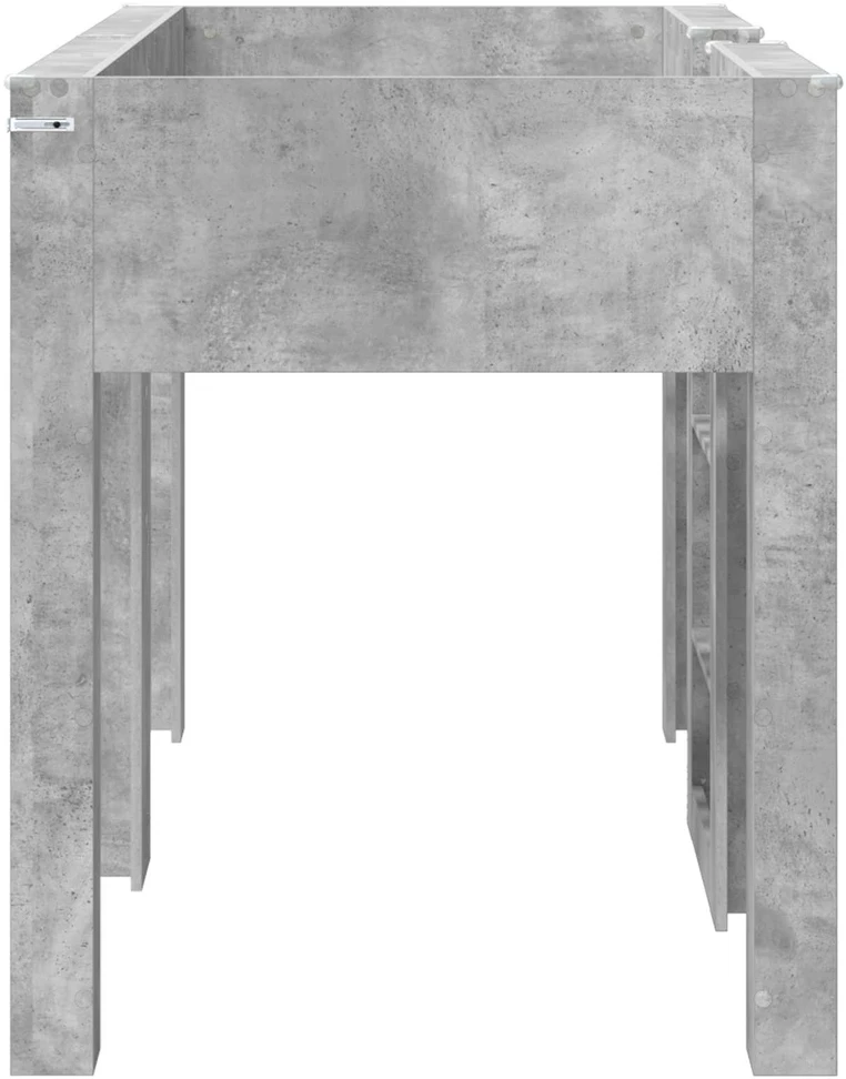 Vaikų dvigulė lova Betono pilka 75 x 190 cm Apdirbta mediena