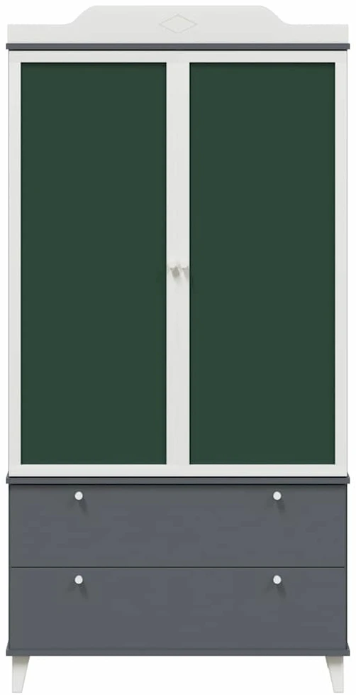 Vaikų kūrybinė saugykla ROROS Pilka ir balta 90 x 45 x 180 cm