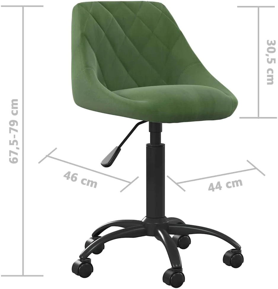 VidaXL Valgomojo kėdė, tamsiai žalios spalvos, aksomas