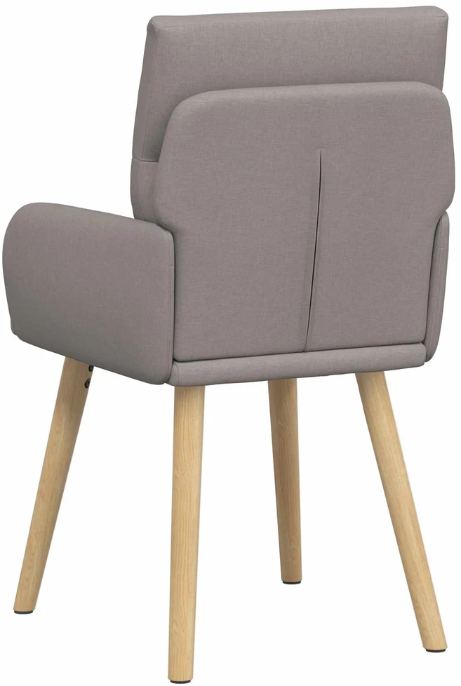 Valgomojo kėdės 2 vnt. Audinys Taupe 60 x 56 x 96 cm