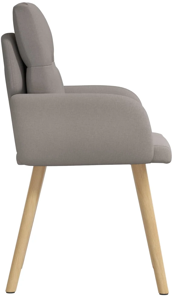 Valgomojo kėdės 2 vnt. Audinys Taupe 60 x 56 x 85 cm