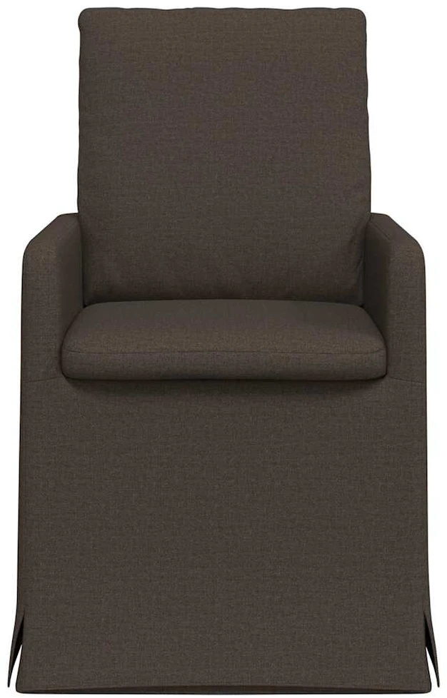 Valgomojo kėdės 2 vnt. Linas Tamsiai pilka 57 x 67 x 98 cm