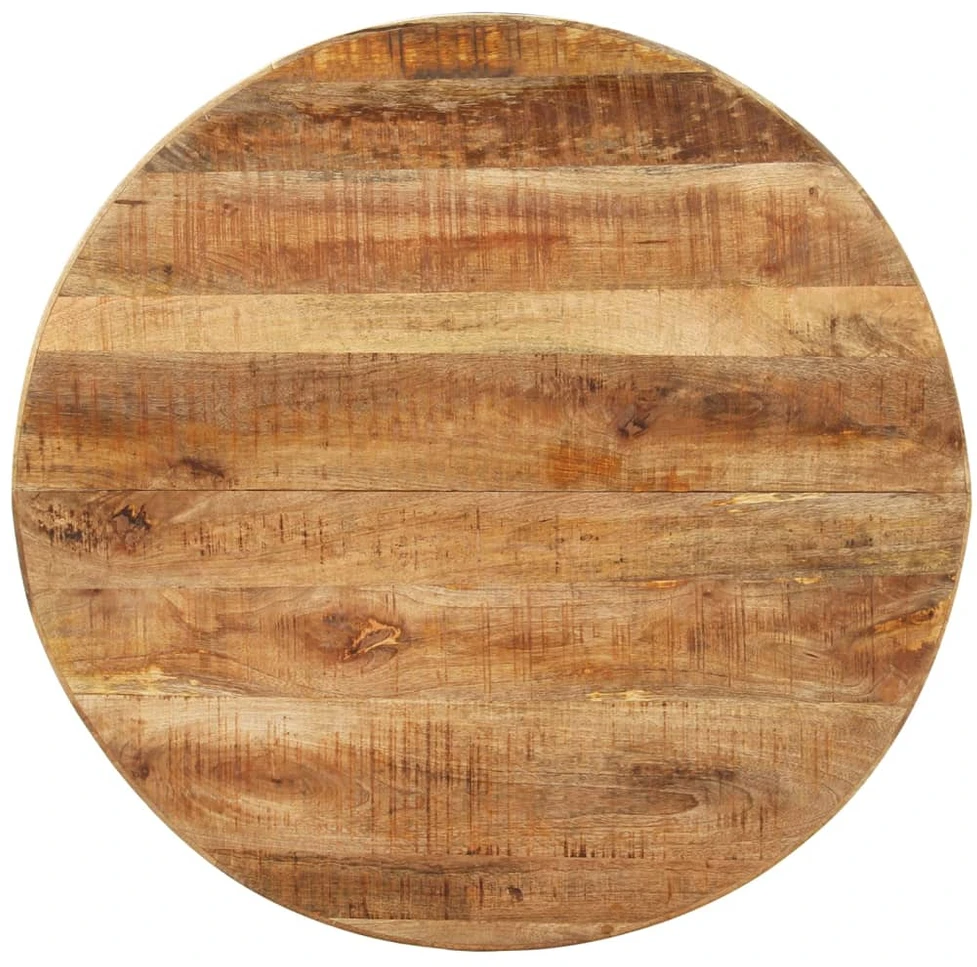 Valgomojo stalas, 100x100x75cm, neapdorota mango mediena