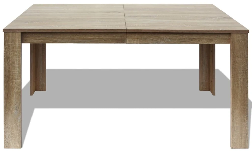 Valgomojo stalas, 140 x 80 x 75 cm, ąžuolo spalvos