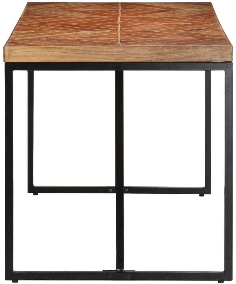 Valgomojo stalas, 140x70x76cm, akacija ir mango mediena