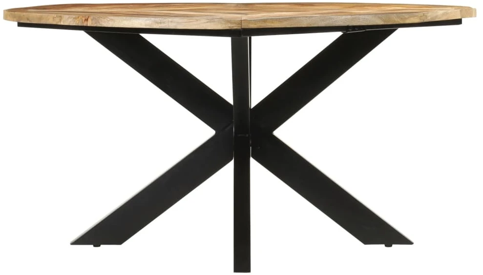 Valgomojo stalas, 150x76cm, neapdorotos mango medienos masyvas