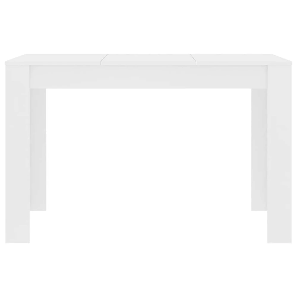 Valgomojo stalas, baltos spalvos, 120x60x76cm, apdirbta mediena