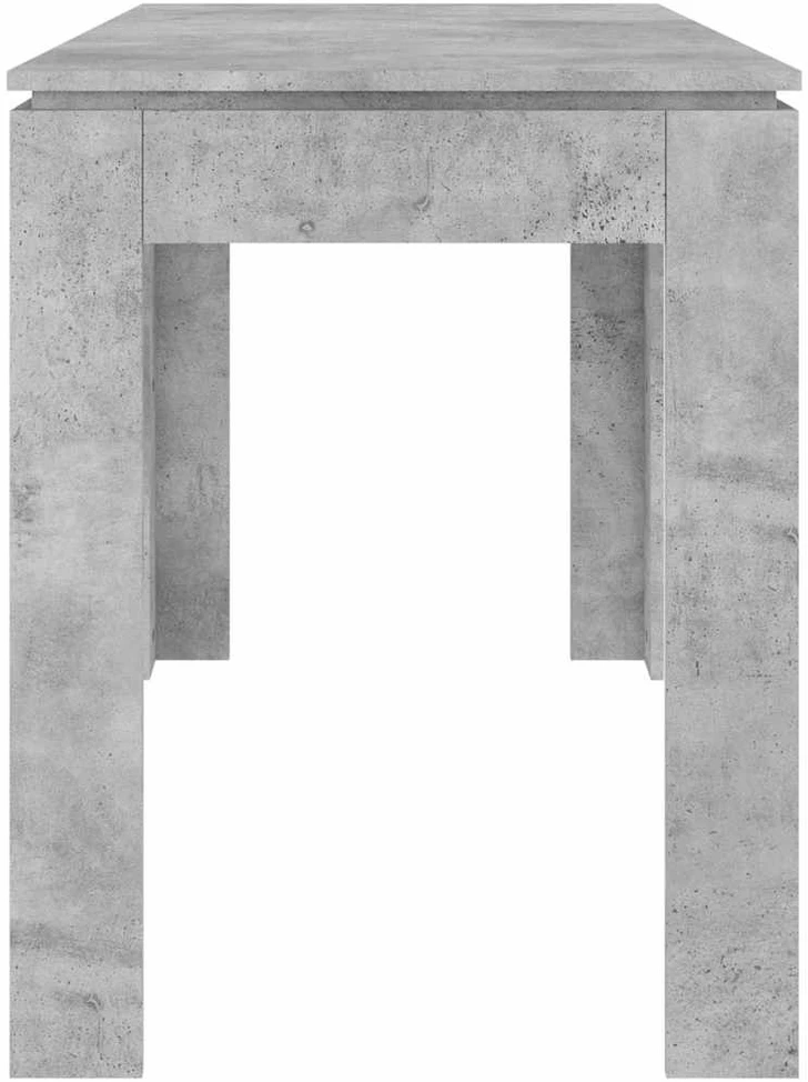 Valgomojo stalas, betono pilkas, 120x60x76cm, apdirbta mediena