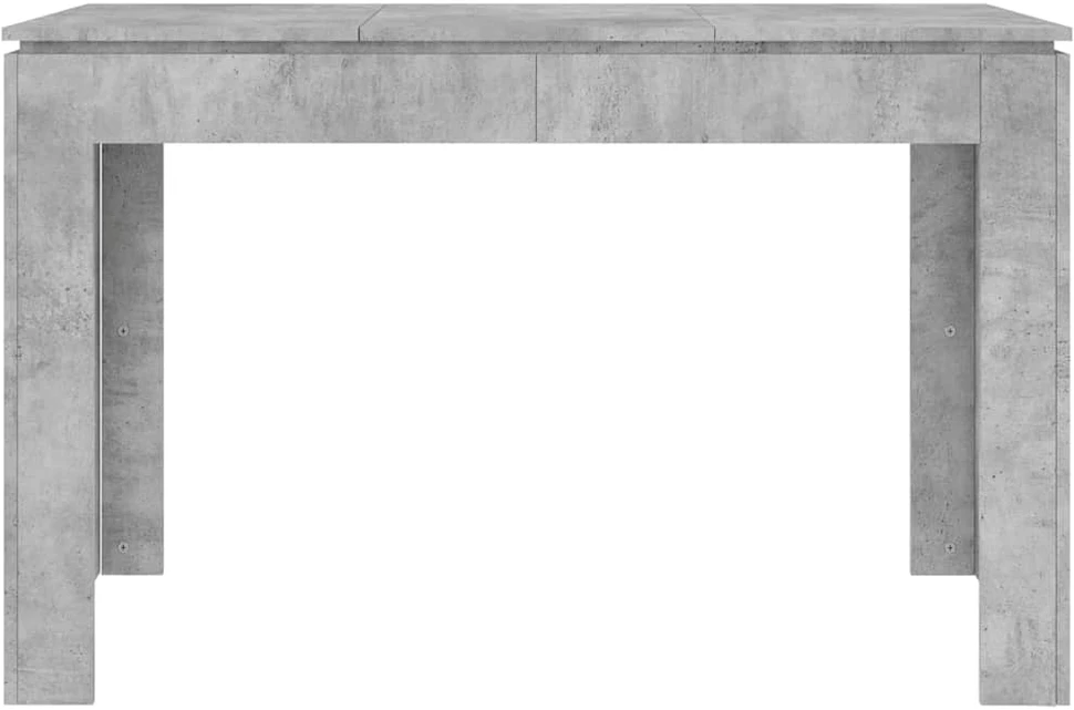 Valgomojo stalas, betono pilkas, 120x60x76cm, apdirbta mediena