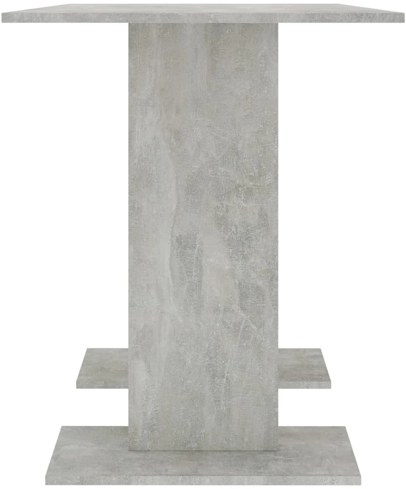 Valgomojo stalas, betono pilkos, 110x60x75 cm, apdirbta mediena