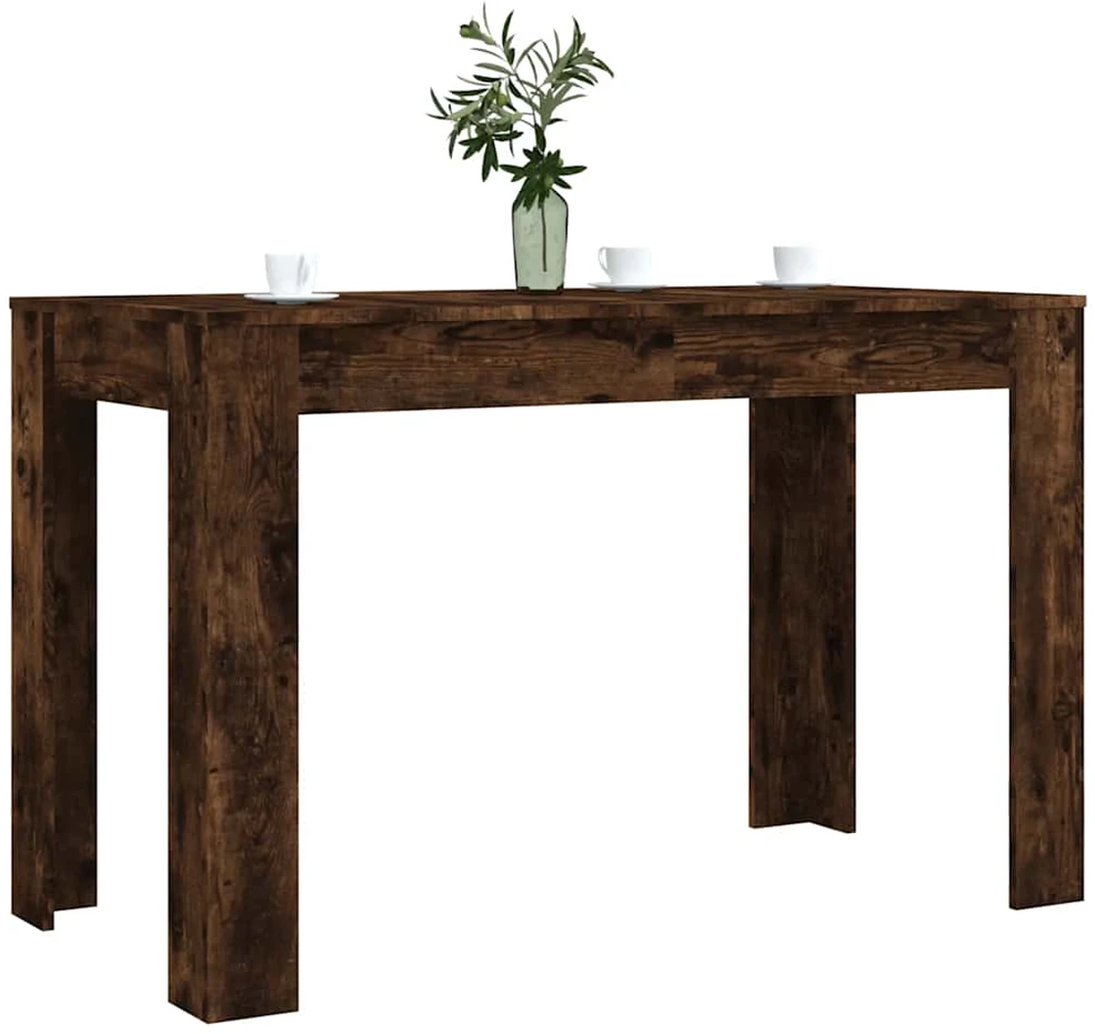Valgomojo stalas, dūminio ąžuolo, 120x60x76cm, apdirbta mediena
