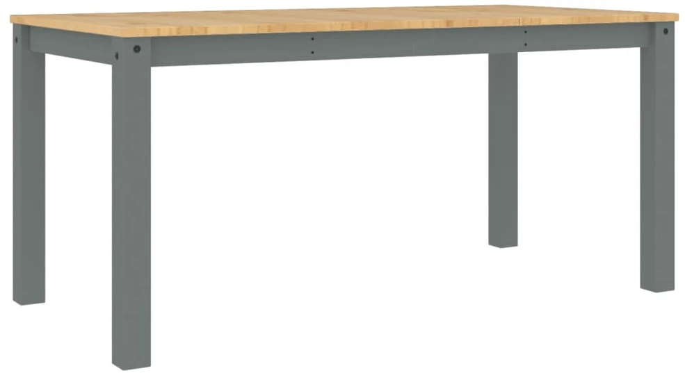 Valgomojo stalas Panama, pilkas, 160x80x75cm, pušies masyvas
