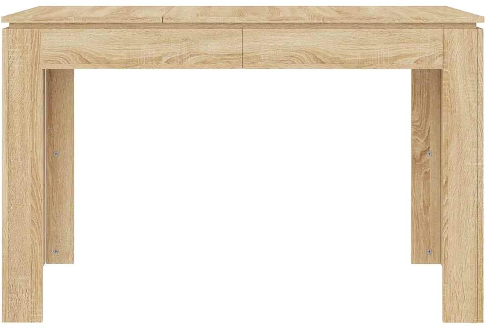 Valgomojo stalas, sonoma ąžuolo, 120x60x76cm, apdirbta mediena