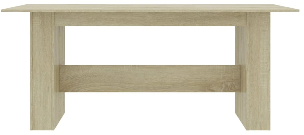 Valgomojo stalas, sonoma ąžuolo, 180x90x76cm, apdirbta mediena