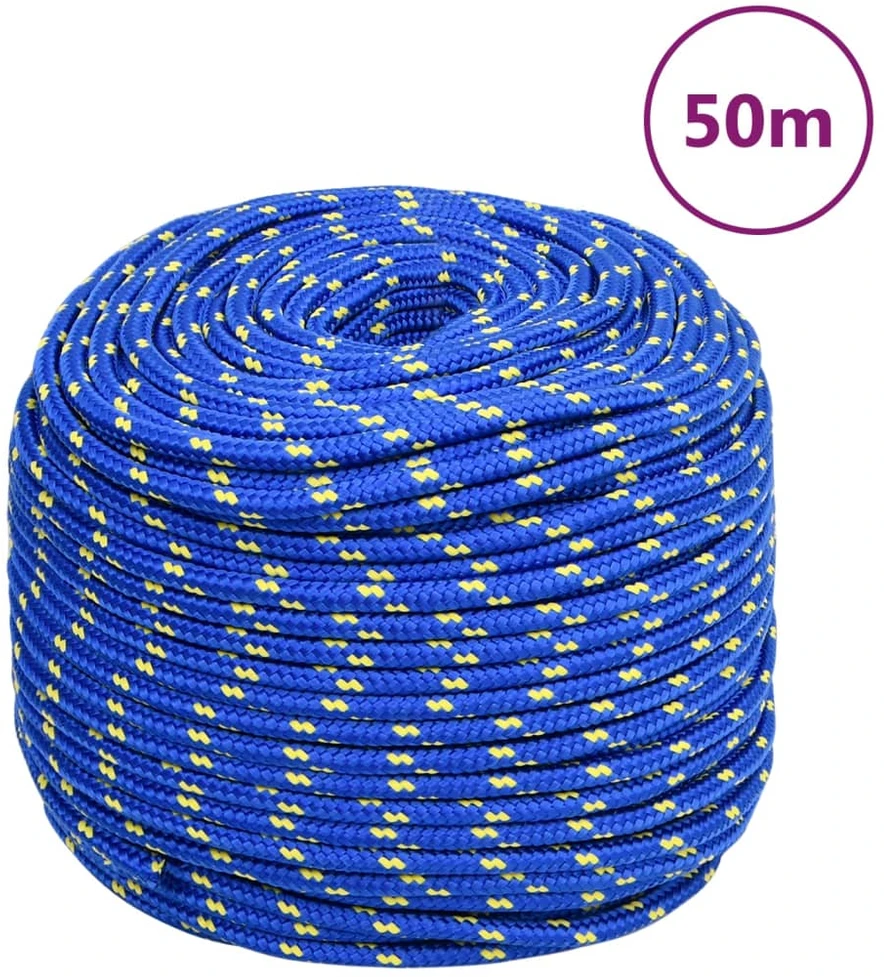 Valties virvė, mėlynos spalvos, 6mm, 50m, polipropilenas