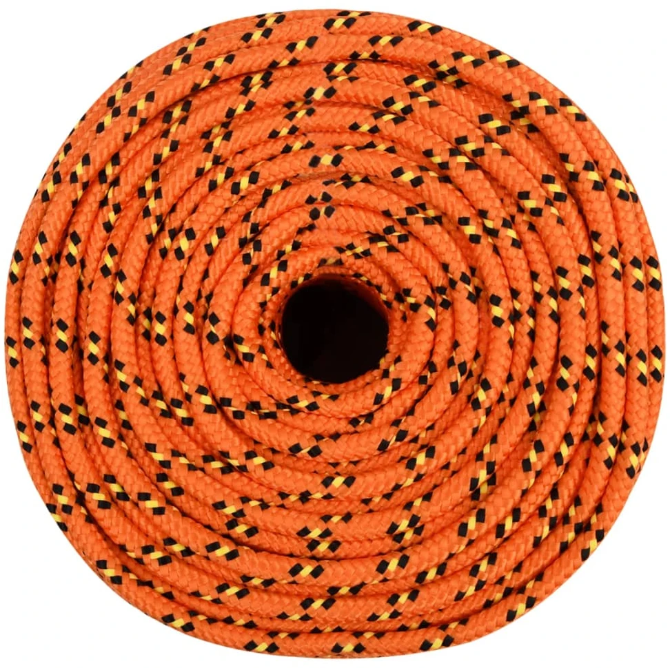 Valties virvė, oranžinės spalvos, 6mm, 50m, polipropilenas